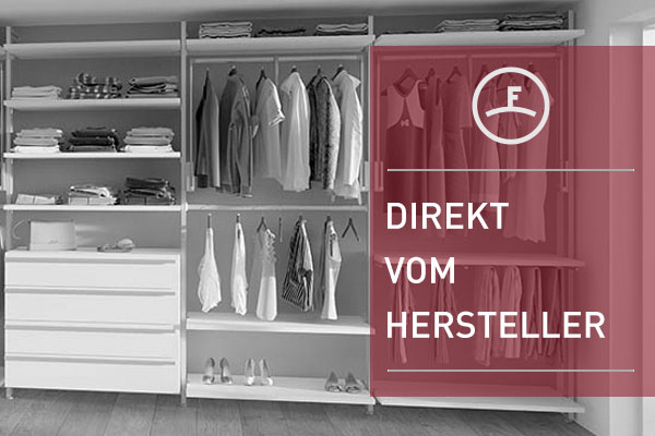 FRANK Schranksysteme Vorteil 1: Direkt vom Hersteller