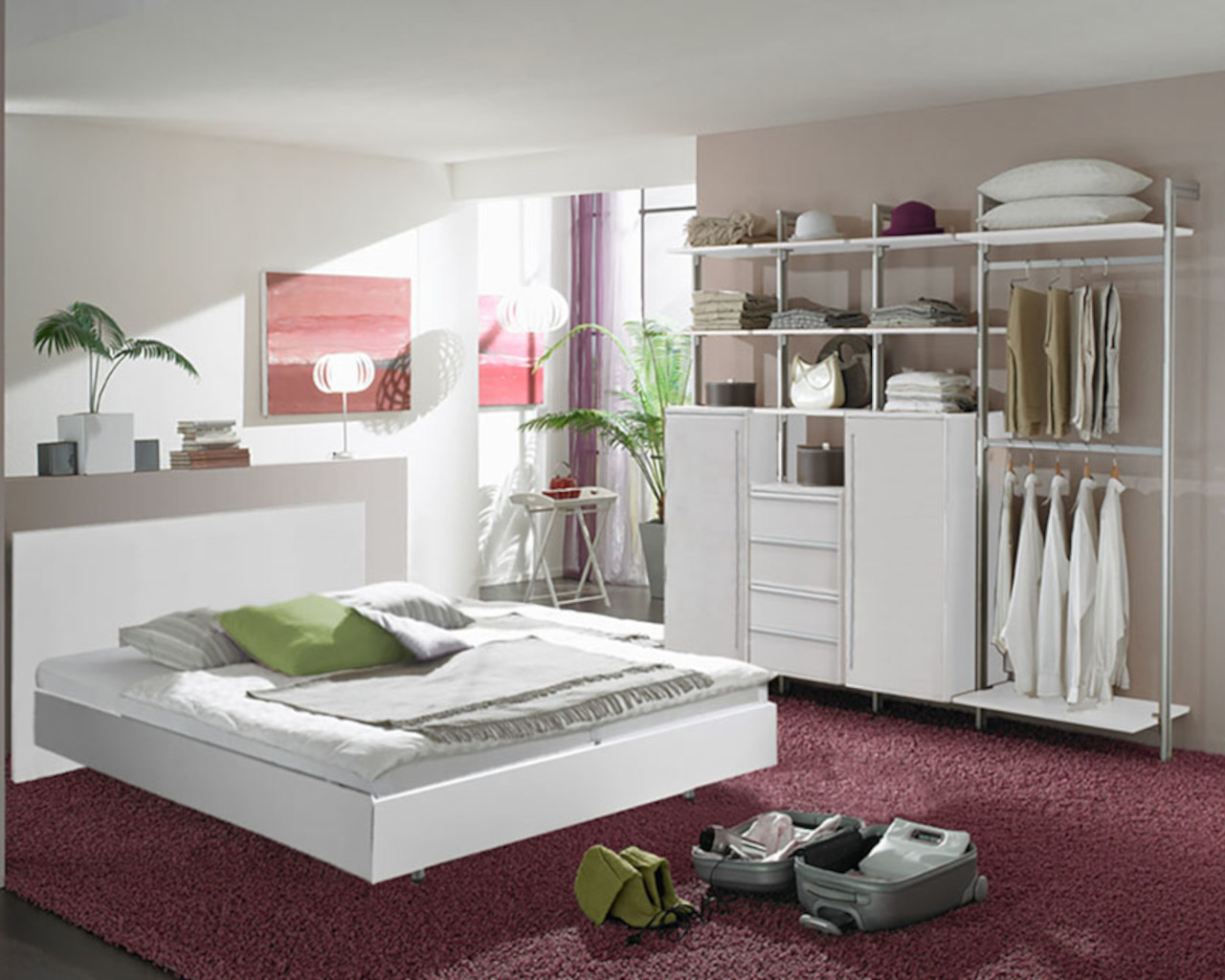 Schlafzimmer: Kleiderschrank FORMAT inkl. Designbett