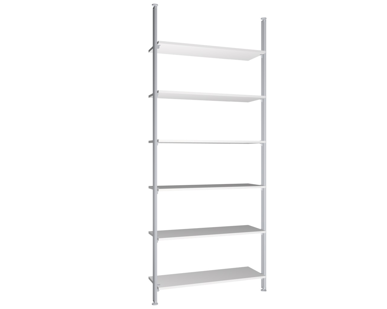 Modul 5 - Regalsystem Boden-Decken-Montage | BxHxT: 107,5 x 295 x 36 cm