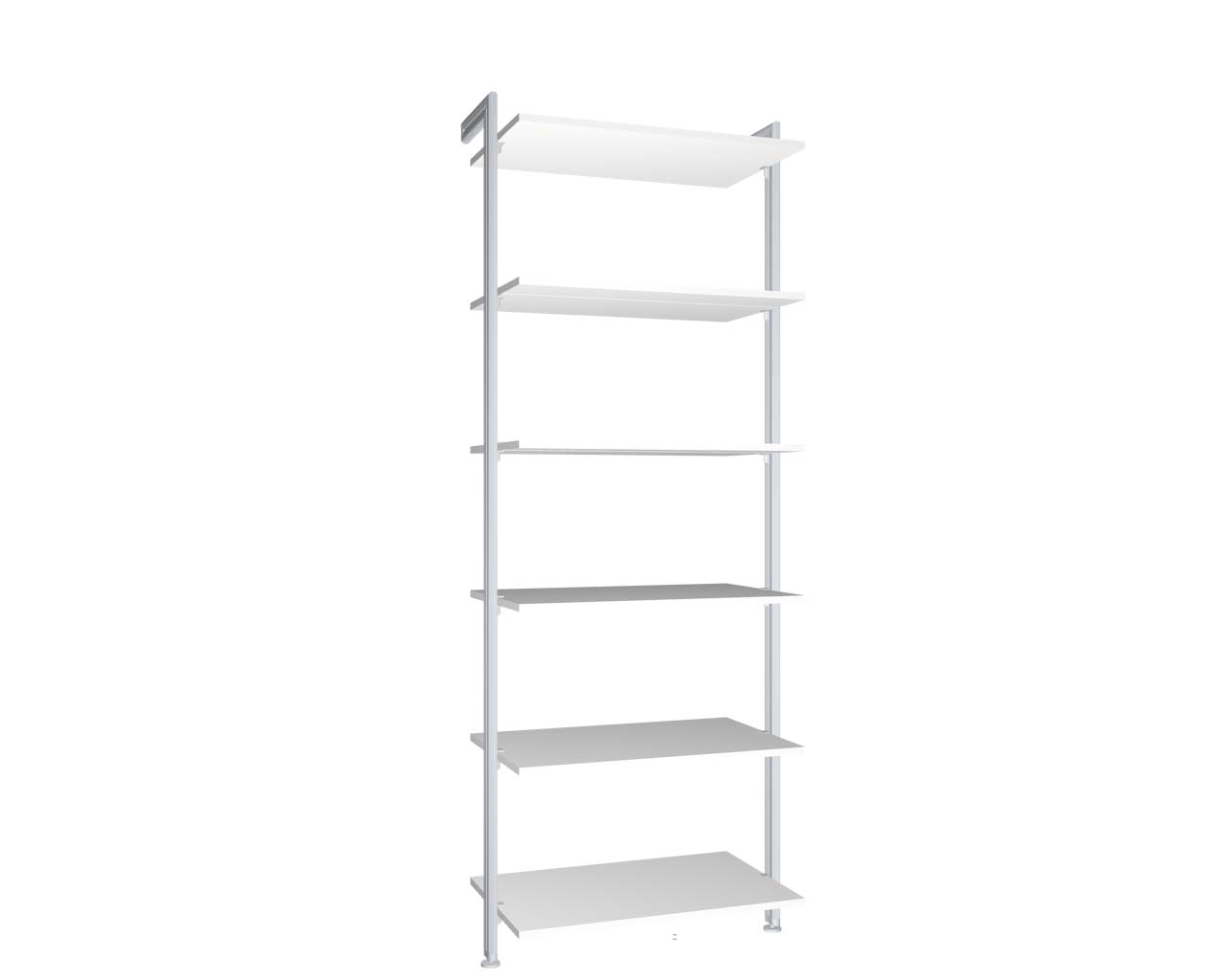 Modul 5 - Regalsystem Boden-Wand-Montage | BxHxT: 87,5 x 229 x 50 cm