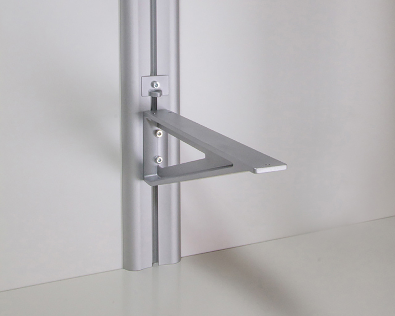 Regalbodenträger für Halbprofil - 4 Stück | Wandregal SOFT