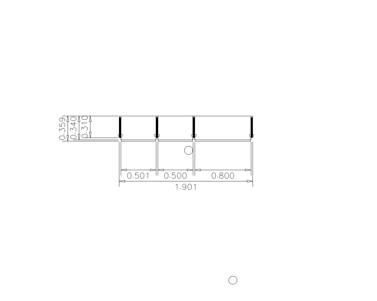 Grundrissdarstellung des Schranksystems CLARA von FRANK Schranksysteme mit Maßangaben in Breite und Tiefe