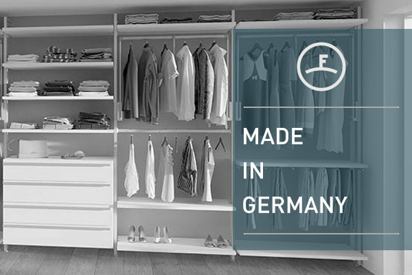 FRANK Schranksysteme Vorteil 2: Made in Germany