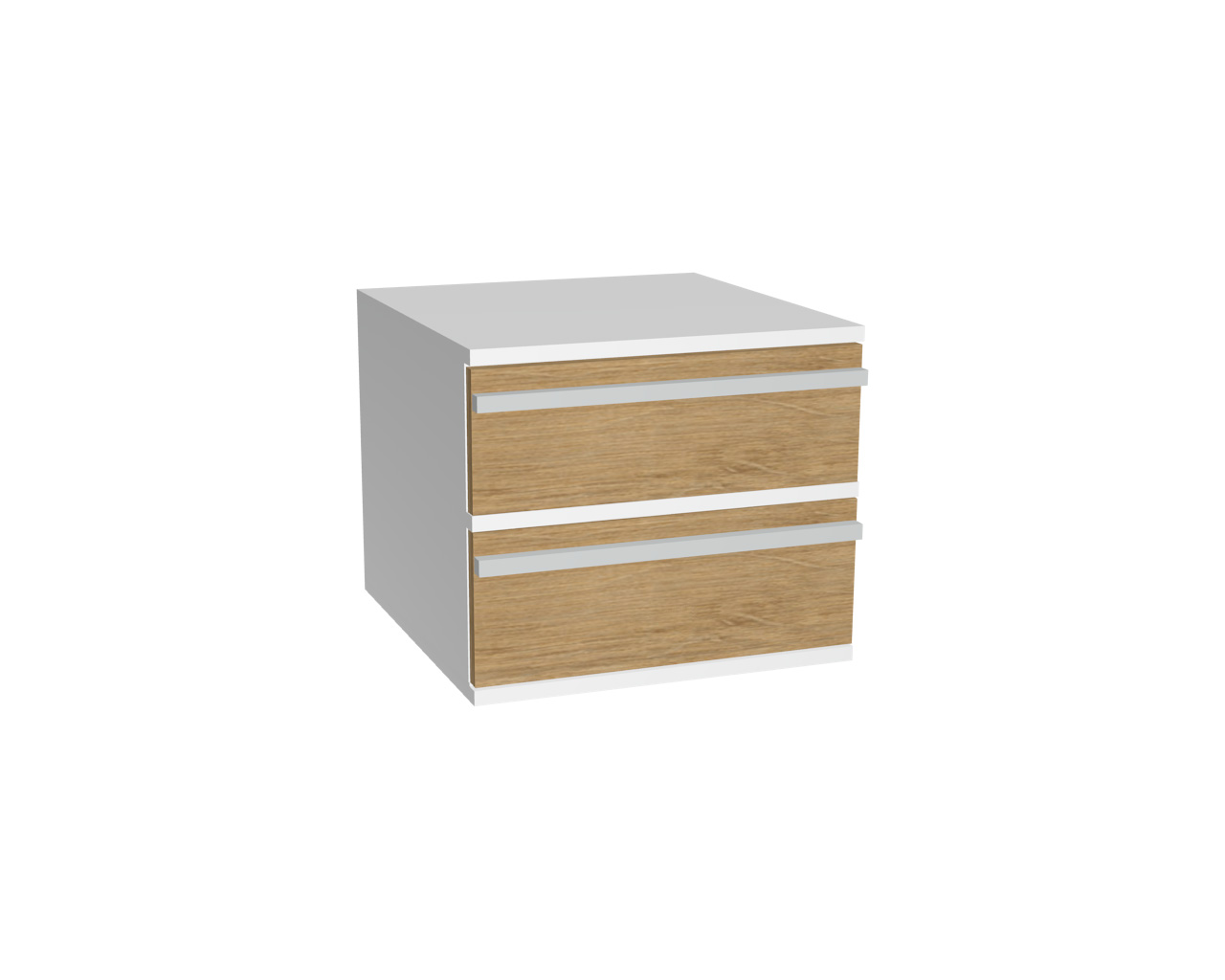 Schrankelement mit 2 Schubladen | Wildeiche