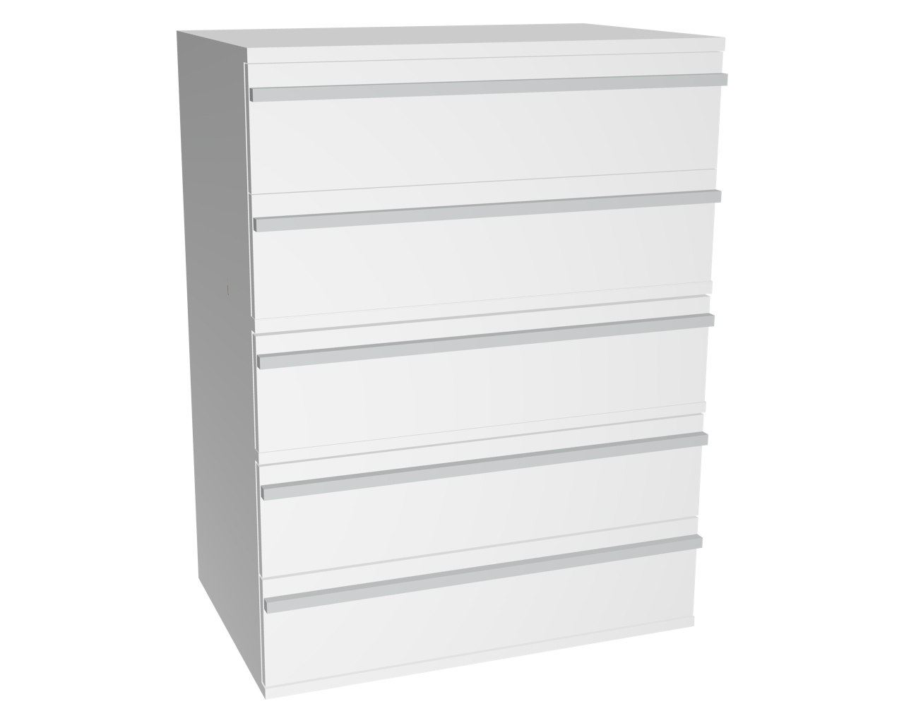 Schrankelement mit 5 Schubladen | Weiß