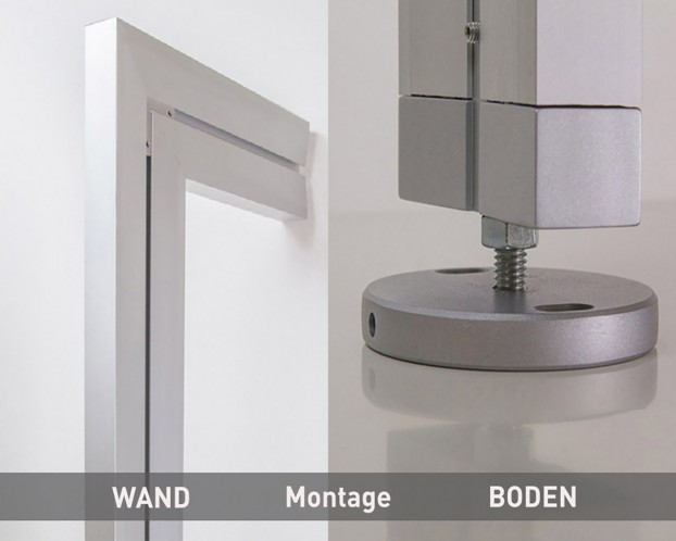 1tlg. Boden-Wand-Profil in 3 Längen für Ankleidezimmer