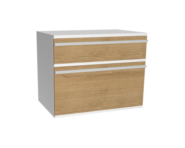 Schrank mit Schublade und Klappe | Wildeiche